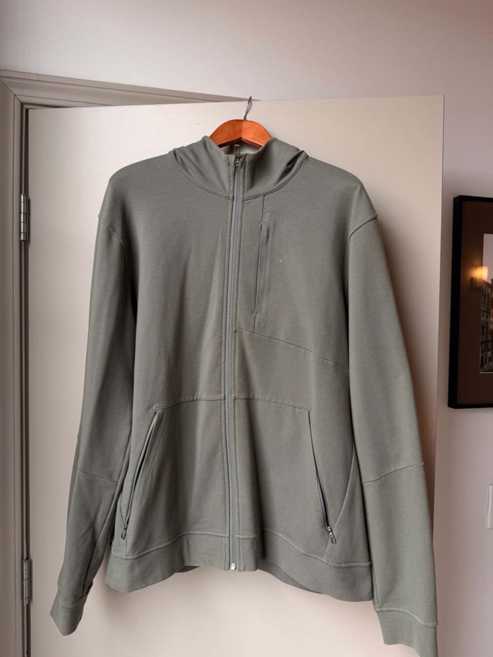 Men's Lululemon Olive Green Full-Zip Hoodie